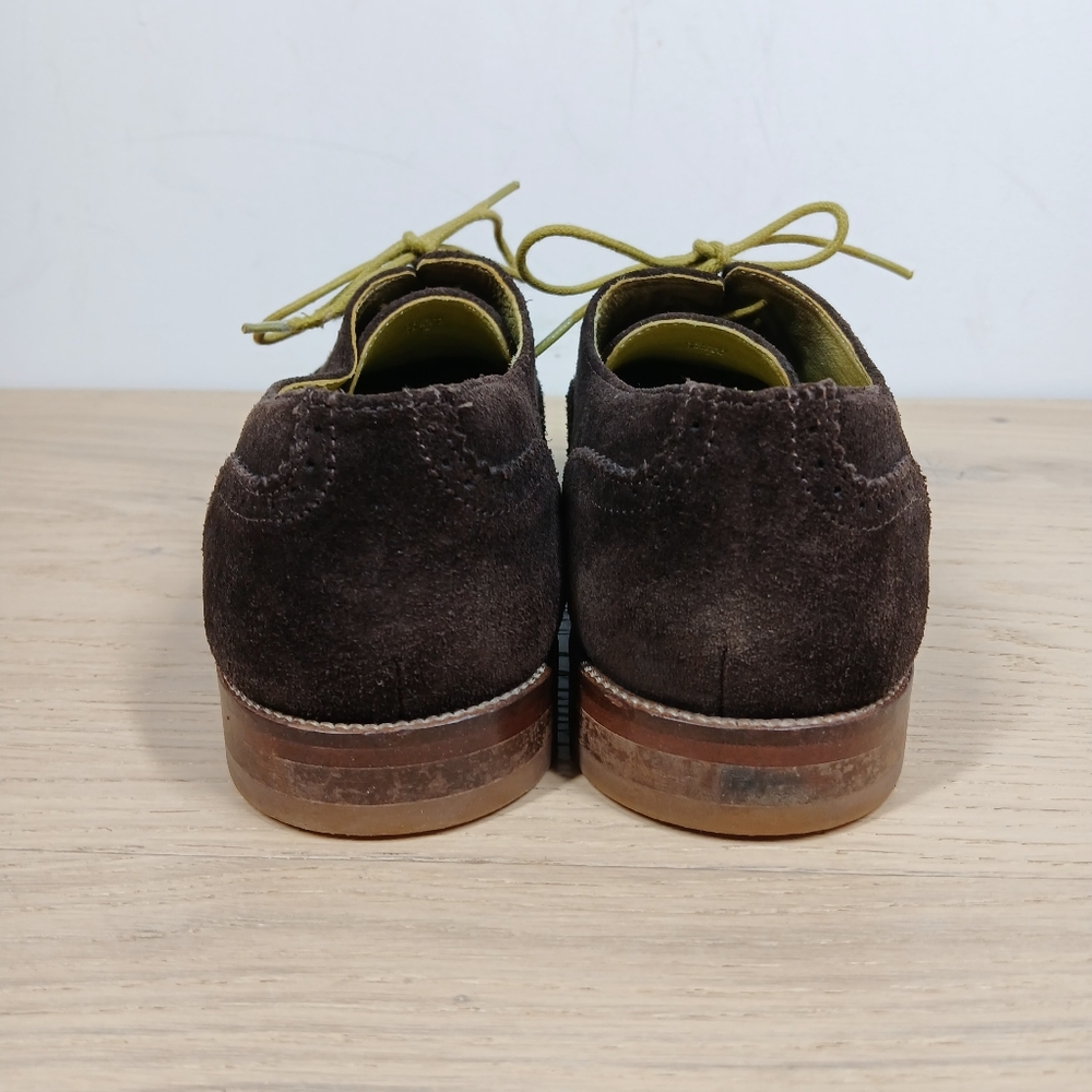 Boden Oxford Brogue Men's 8.5 Lace Up Shoes Brown Leather Suede Lace Up - Picture 8 of 14
